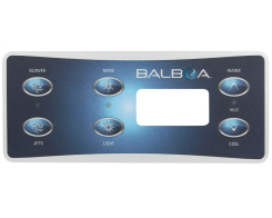 Balboa VL701S Bedienfeld Overlay, 6 Tasten