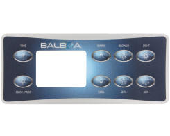 Balboa VL801D Bedienfeld Overlay, 8 Tasten