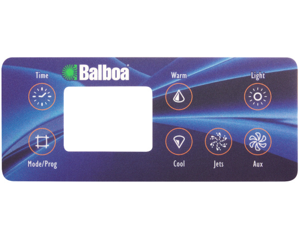 Balboa VL801D Bedienfeld Overlay, 7 Tasten - Zum Vergr&ouml;&szlig;ern klicken