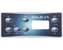 Balboa ML551 Bedienfeld Overlay, 7 Tasten