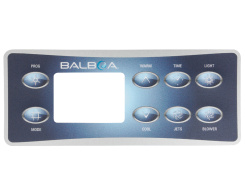 Balboa VL801D Deluxe Bedienfeld Overlay, 8 Tasten