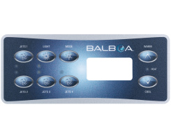 Balboa ML551 Bedienfeld Overlay, 8 Tasten