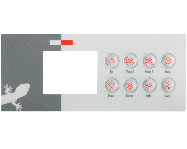 Gecko TSC-4 8-button overlay - Click to enlarge