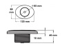 Poly Planar SB50G 2&#8243; spa oval speaker - Click to enlarge