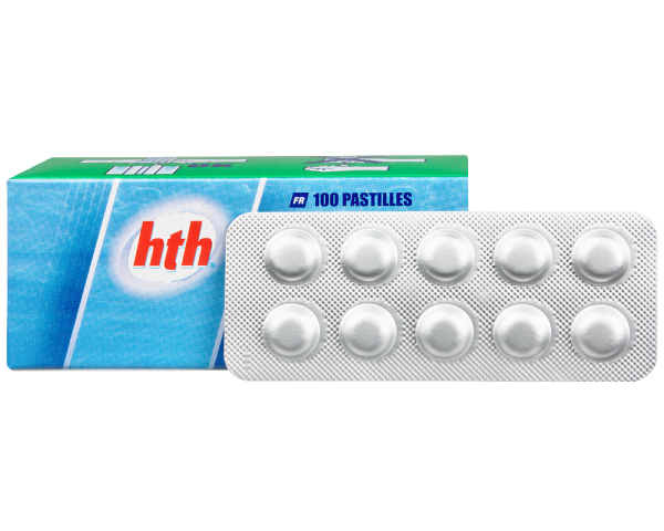 HTH DPD4 tablets for total bromine or active oxygen - Click to enlarge