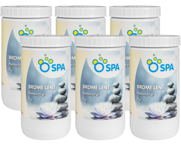 Box of 6 Ocedis O Spa Bromine slow-release tablets - Click to enlarge