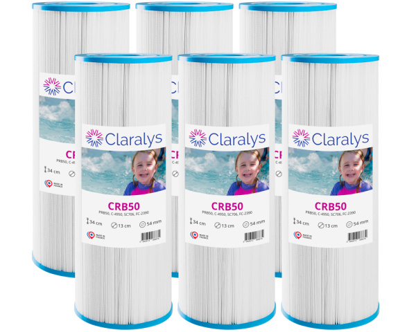 Box of 6 Claralys CRB50 filters - Click to enlarge