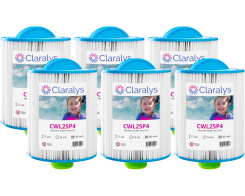 Box of 6 Claralys CWL25P4 filters