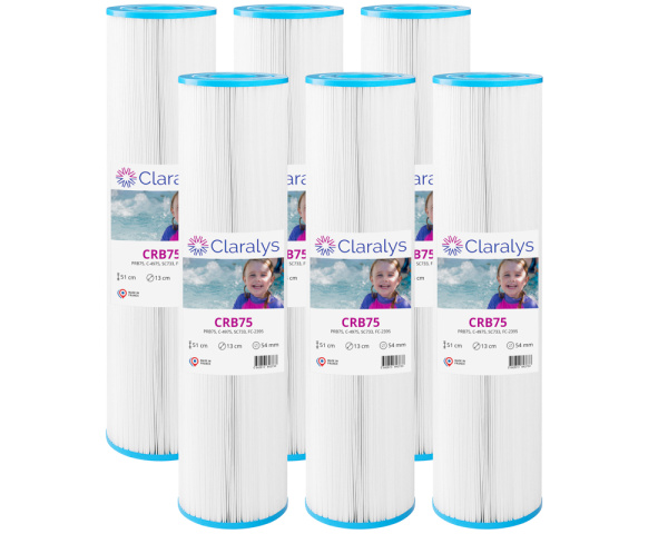 Box of 6 Claralys CRB75 filters - Click to enlarge