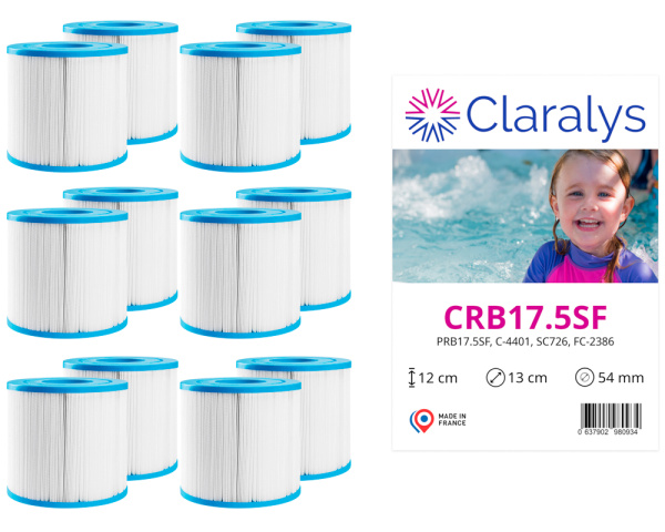 6 Pairs of Claralys CRB17.5 filters - Click to enlarge