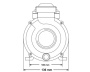 Koller 0.54 HP circulation pump, center suction - Click to enlarge