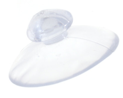 Clear suction cup for hot tub pillows