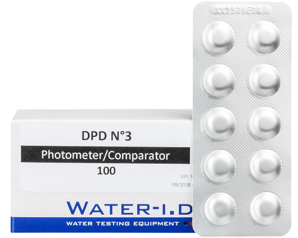 Pastillas DPD3 Water ID para fotmetro PoolLAB - Haga clic para ampliar