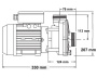 Pompe HydroAir HA460 aspiration centrale - Cliquez pour agrandir