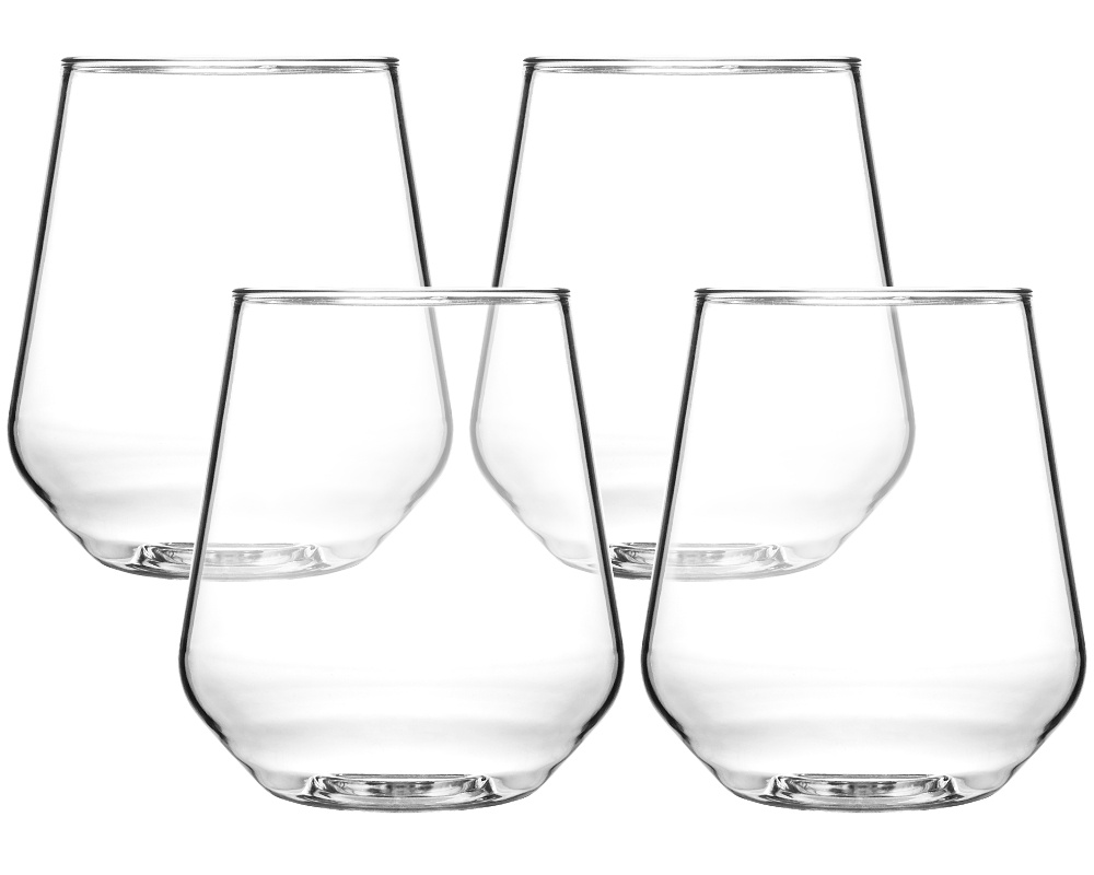 Verre Noir - Lot de 4 Verres