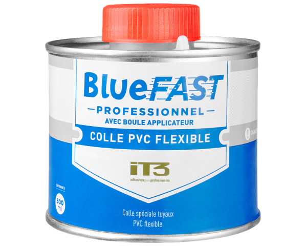 Colle IT3 Bluefast 500 ml spéciale PVC souple - Cliquez pour agrandir
