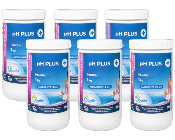 Carton de 6 Ocedis pH Plus - Cliquez pour agrandir