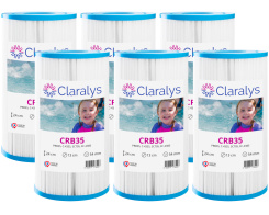 Carton de 6 filtres Claralys CRB35