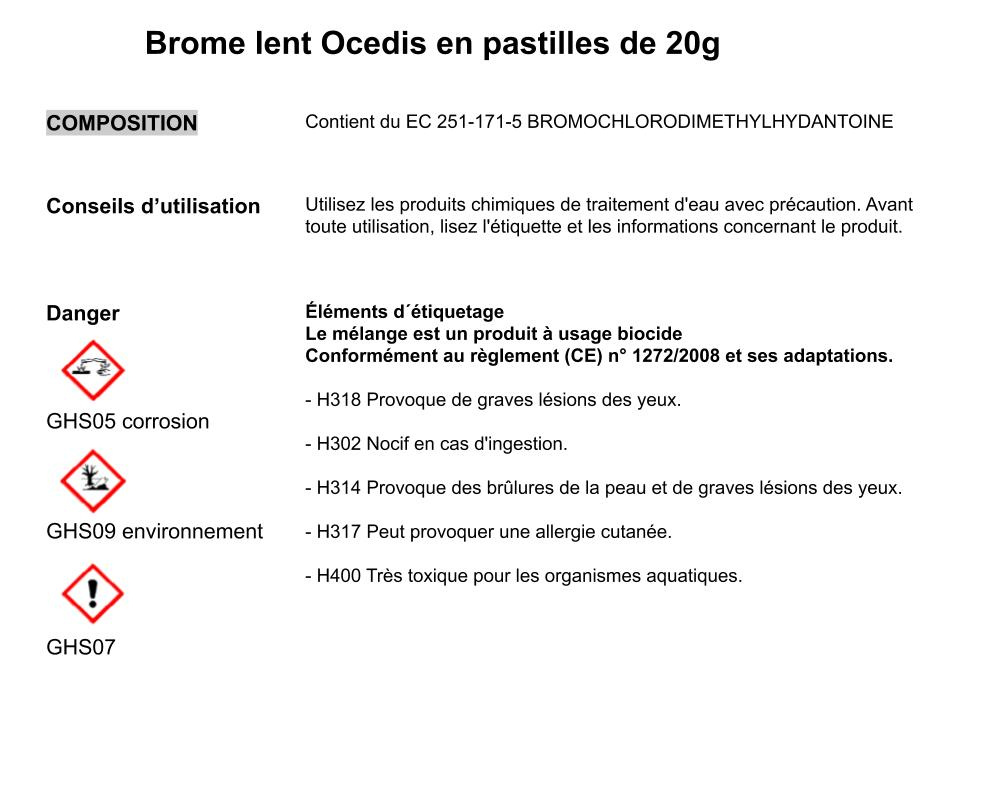 Brome lent spa AXTON, pastille 1 kg