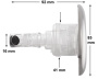 Rising Dragon 3" jet Directional LED stainless steel - Click to enlarge