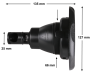 Rising Dragon 5" jet - Roto Scallop - Click to enlarge