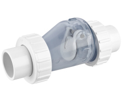 1" transparent water check valve