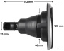 Rising Dragon 5" jet Directional Alpha stainless steel - Click to enlarge