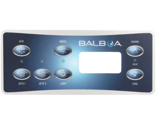 Balboa VL701S 7-button overlay - Click to enlarge