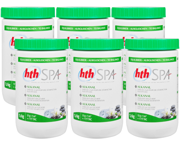 Carton de 6 Stabilisateurs de pH HTH Alkanal - Cliquez pour agrandir