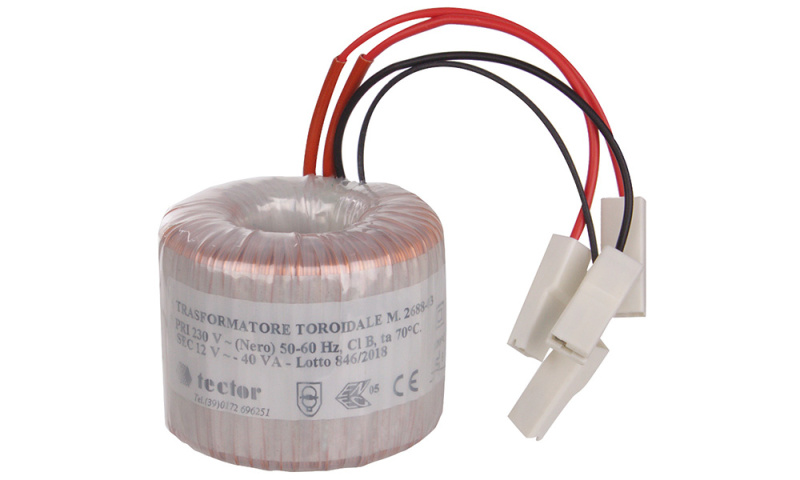 Transformateur 230V-12V 40VA - Cliquez pour agrandir