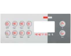 Gecko TSC-8 10-button overlay