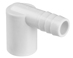 Ell adapter 1/2" M to 1/2" ribbed barb