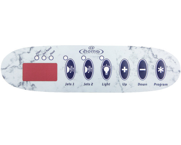 Membrana Gecko TSC-30 @home de 6 teclas - Haga clic para ampliar