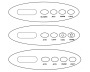 Balboa VL200 overlay, 4 buttons - Click to enlarge