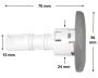 Waterway Cluster Storm Directional snap-in jet - Click to enlarge