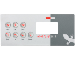 Gecko TSC-8 7-button keypad overlay
