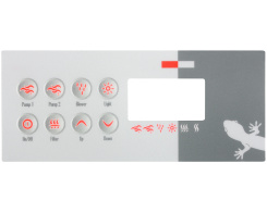 Gecko TSC-8 8-button keypad overlay