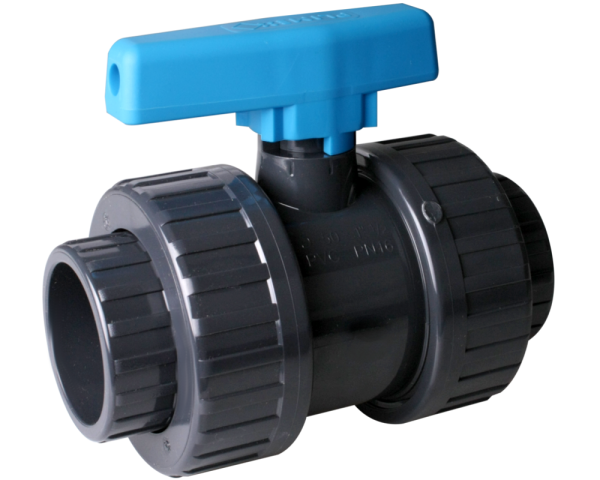 50 mm double-union ball valve - Click to enlarge