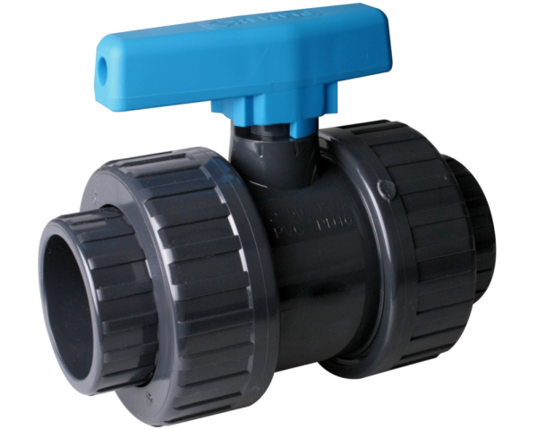 Double-union 63 mm ball valve - Click to enlarge