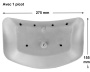 Spa France Type B headrest - Click to enlarge