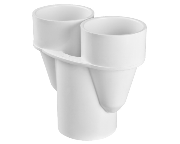 Te en forma de Y - 2" H - Haga clic para ampliar