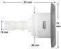 Waterway Mini Storm thread-in jet - Directional Swirl chocolate - Click to enlarge