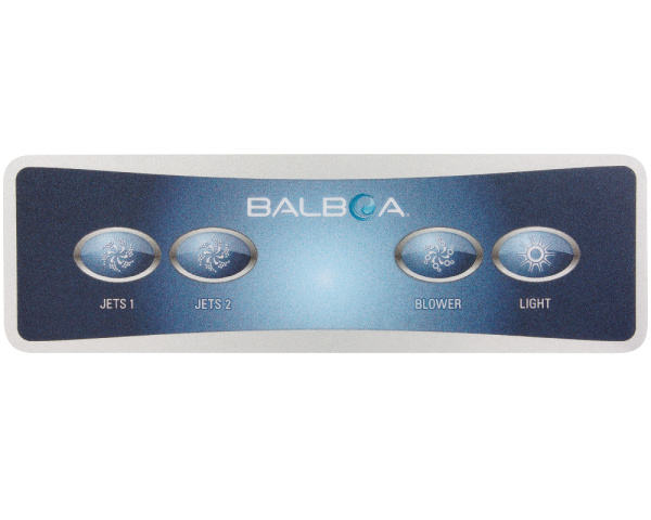 Balboa VX40D overlay, 4 buttons - Click to enlarge