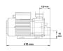 LX Whirlpool TDA200 single-speed pump, 2HP - Click to enlarge