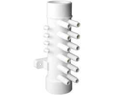 Colector de 1,5" M/H hacia 12 salidas de 3/8" M+