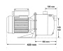 LX Whirlpool BJZ150 single-speed pump, 1,33HP - Click to enlarge