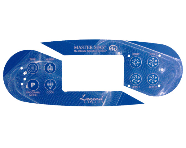 Master Spas 8-button overlay / Legend - Click to enlarge