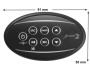 Gecko in.k175 keypad for in.tune - Click to enlarge