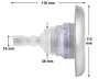 Waterway Poly Storm thread-in jet Twin Roto LED stainless steel - Click to enlarge
