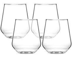 Lot de 4 verres  vin et eau - Lady Yoko